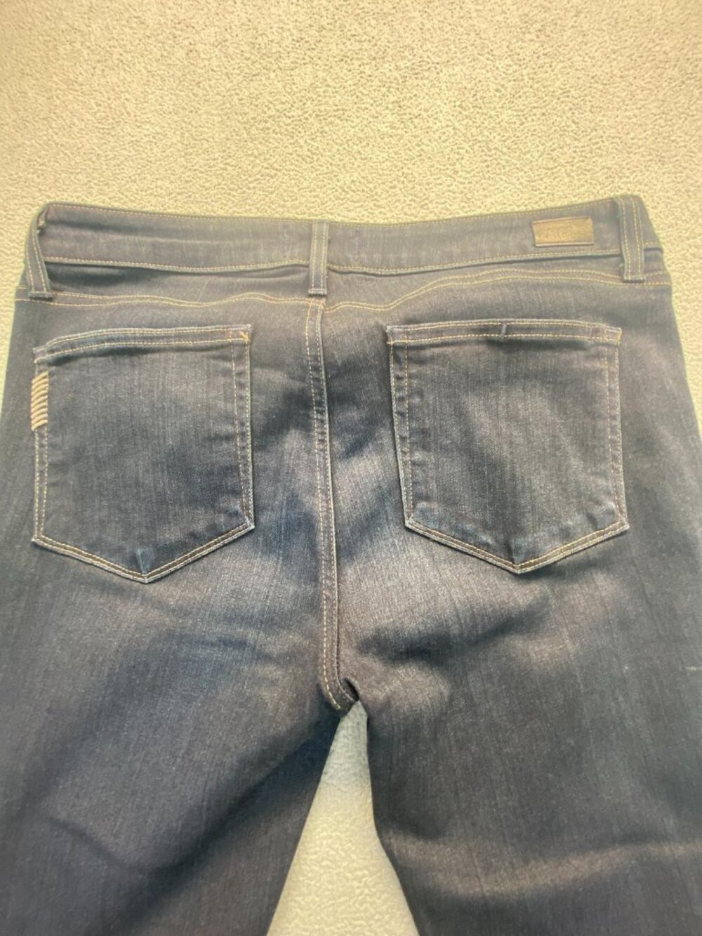 PAIGE Denim Skyline Skinny Crop Women's Jeans Sz 30 Dark Blue Denim - Picture 7 of 12